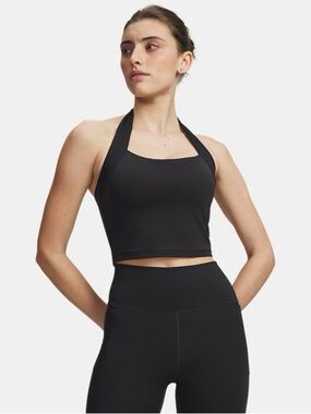 NWT Under Armour Meridian Halter Black